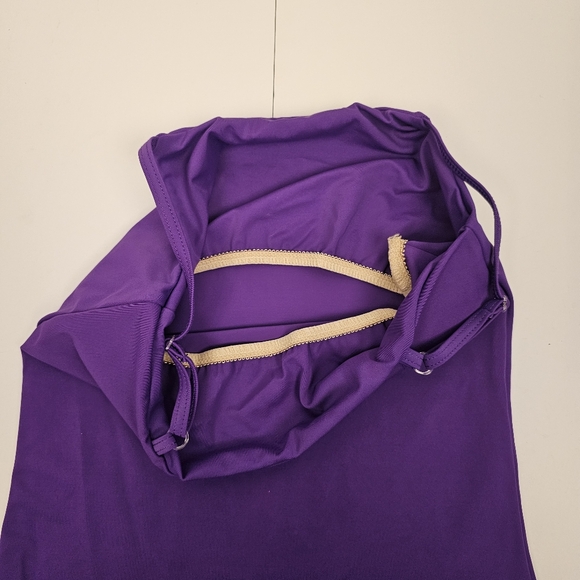 Balera purple 4-way stretch tank top for dance costume size Large Child - Picture 6 of 7